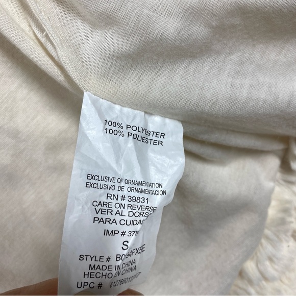 Democracy Faux Fur Draped Vest Cardigan Size S - Picture 7 of 8